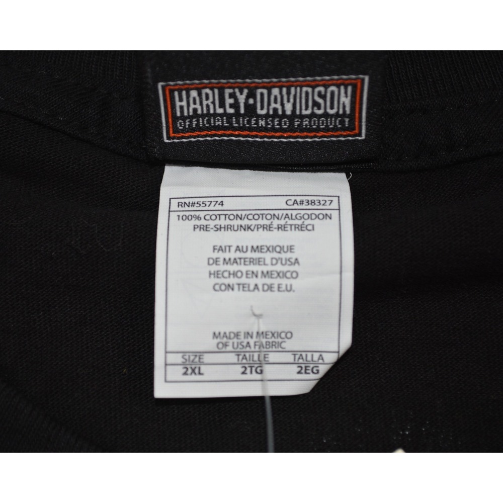 NWT Harley-Davidson Cafe Las Vegas T-Shirt Mens 2XL Worlds Heaviest Flag NWT - Picture 6 of 9